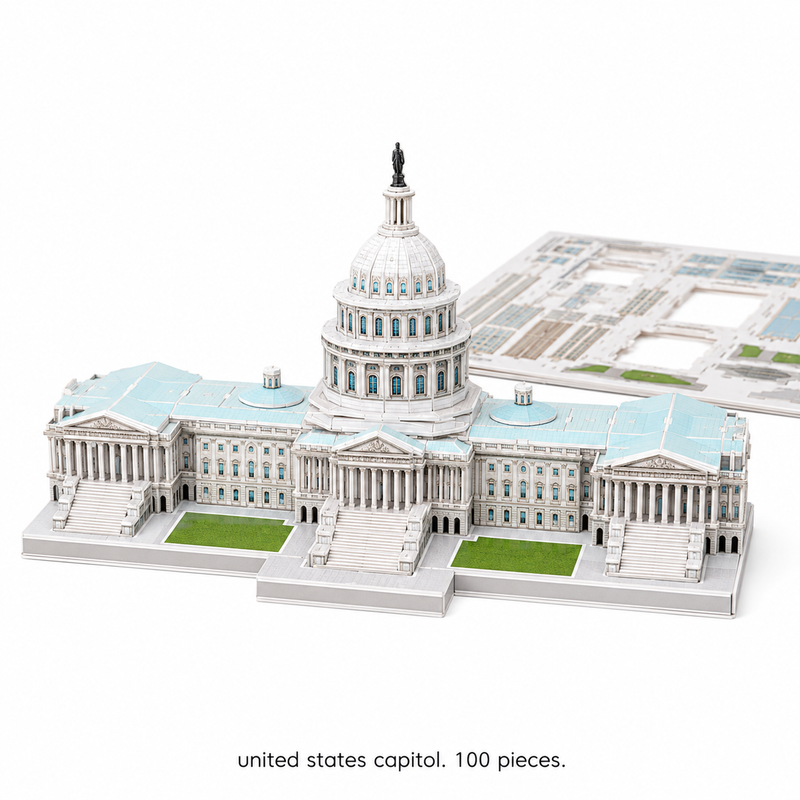 3D World Landmarks Puzzle