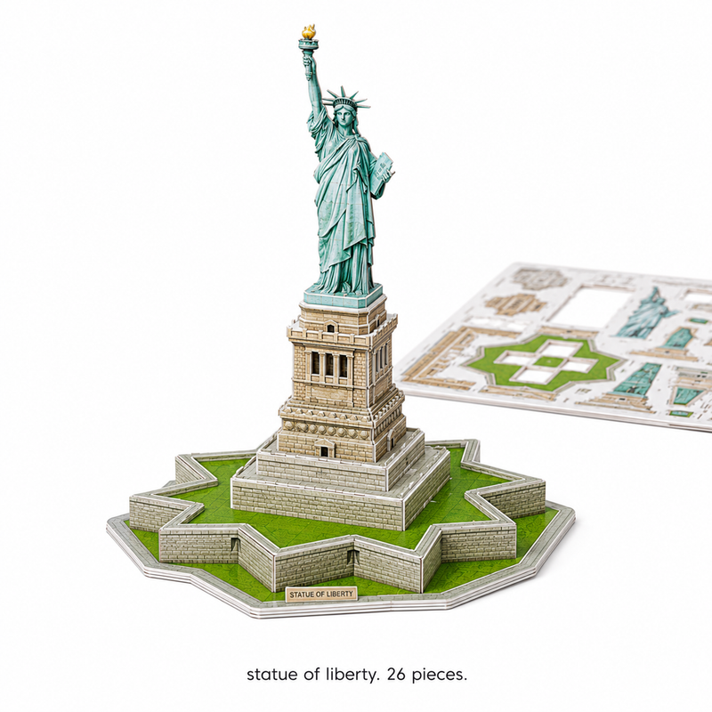 3D World Landmarks Puzzle