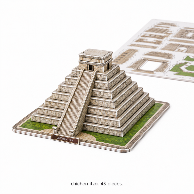 3D World Landmarks Puzzle