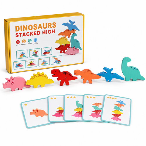 Dinosaur Balance Stacking Blocks