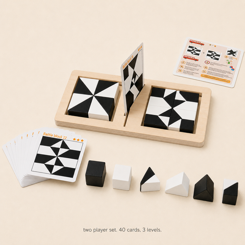 Black & White Tangram Puzzle