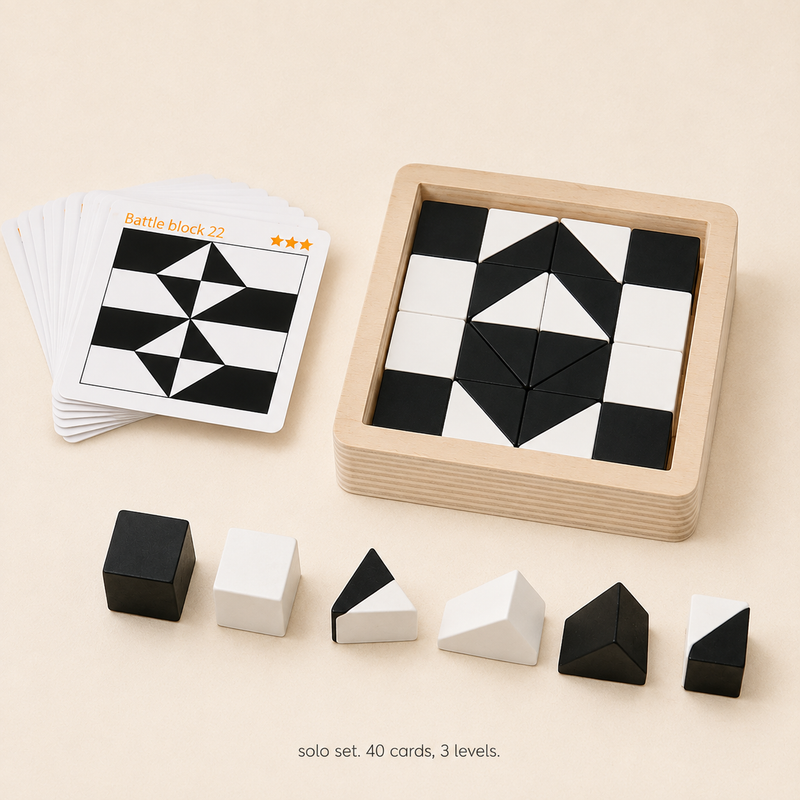 Black & White Tangram Puzzle