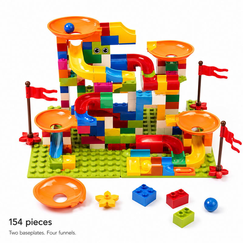 Big Block Marble Run, 77-308pc