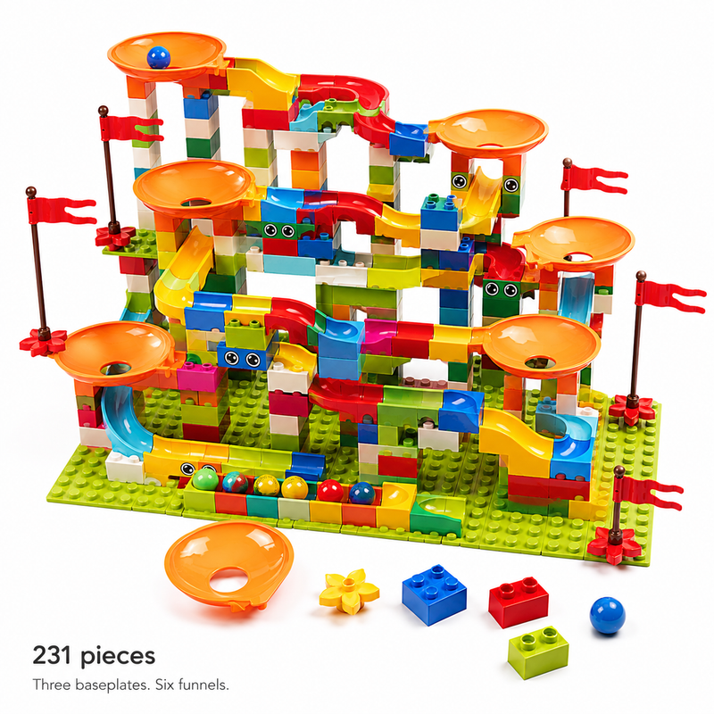 Big Block Marble Run, 77-308pc