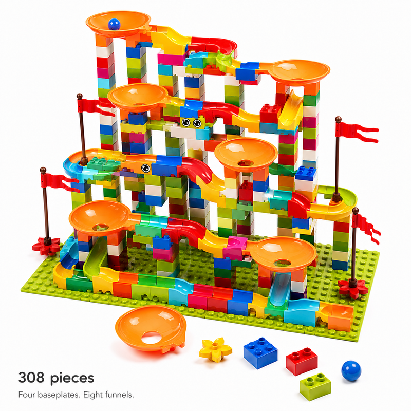 Big Block Marble Run, 77-308pc