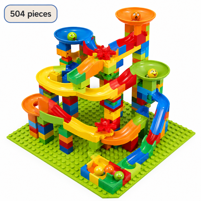 Marble Race Track Blocks, 84-504pc