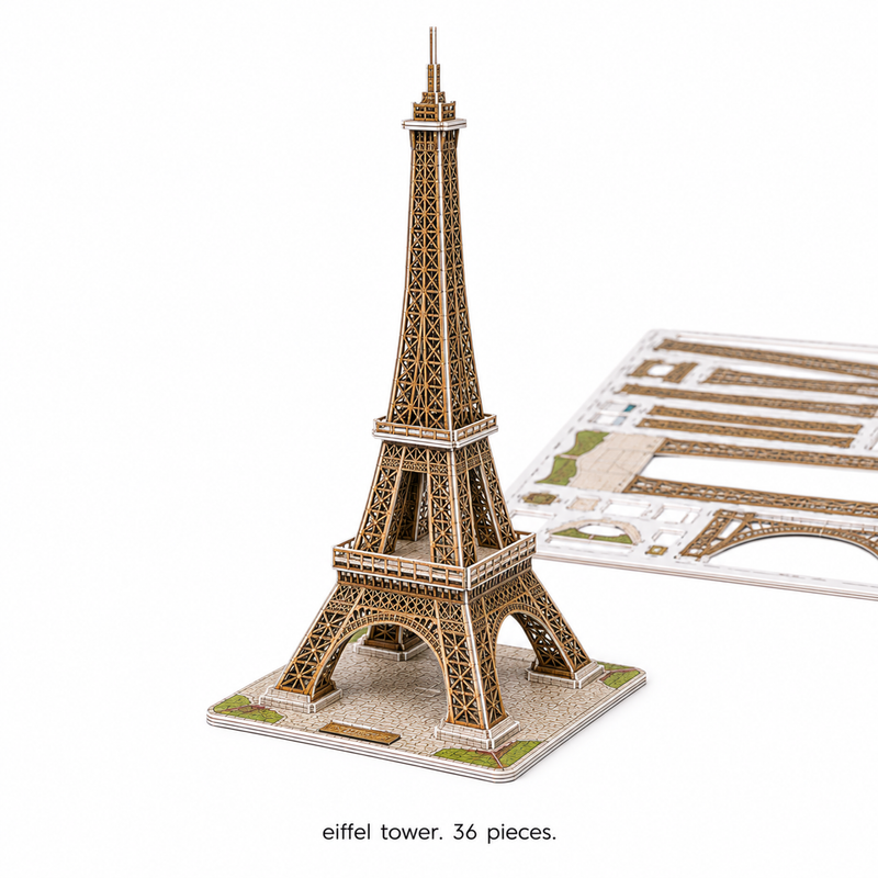 3D World Landmarks Puzzle
