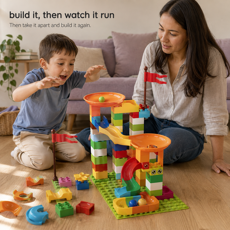 Big Block Marble Run, 77-308pc