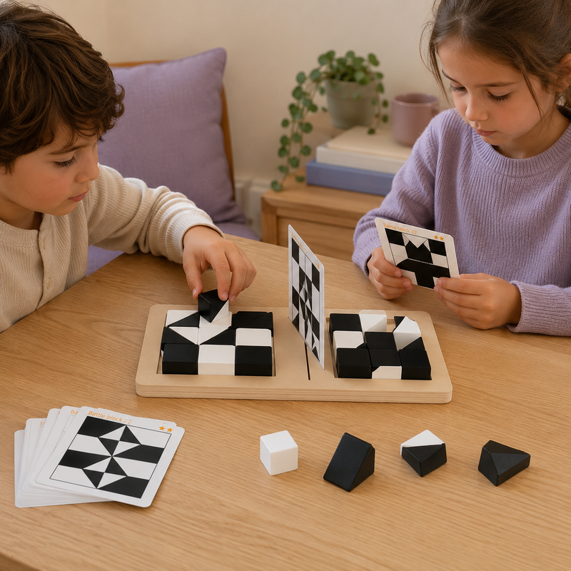 Black & White Tangram Puzzle