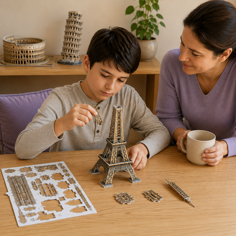 World Attractions Paper Puzzle