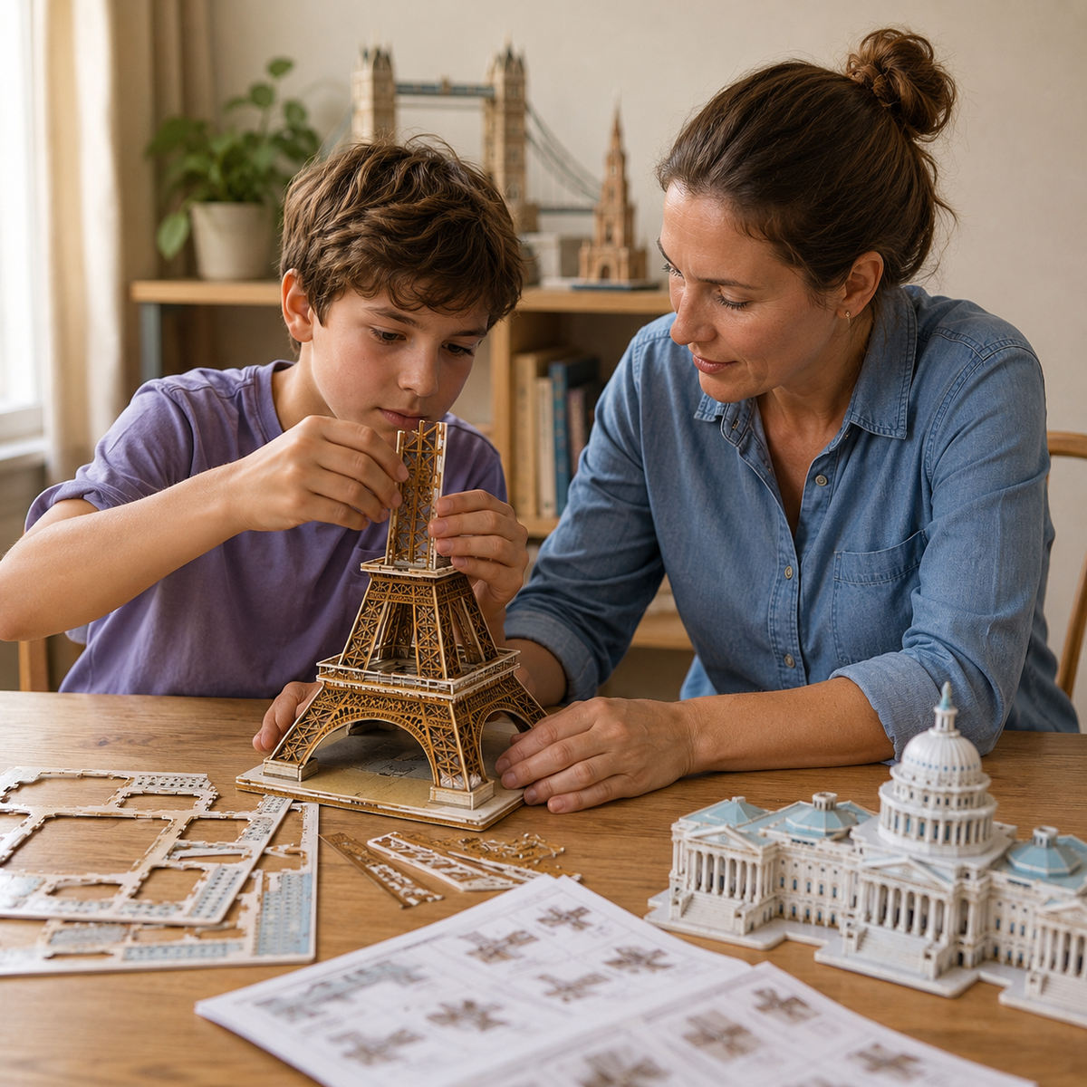 3D World Landmarks Puzzle
