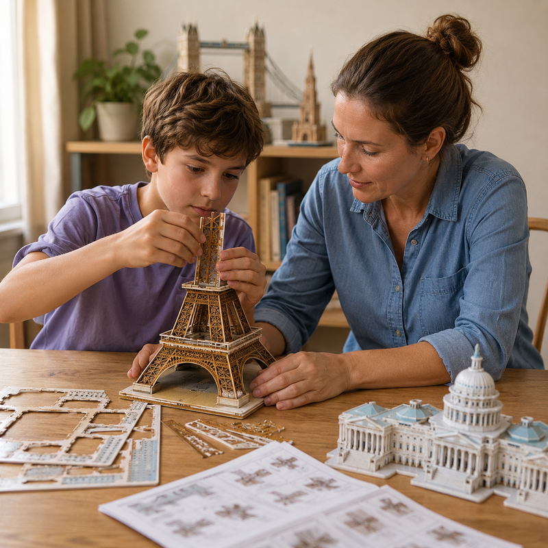 3D World Landmarks Puzzle