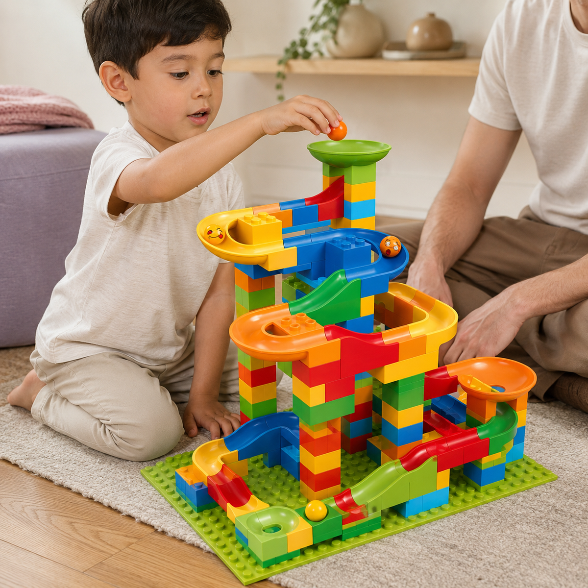 Marble Race Track Blocks, 84-504pc