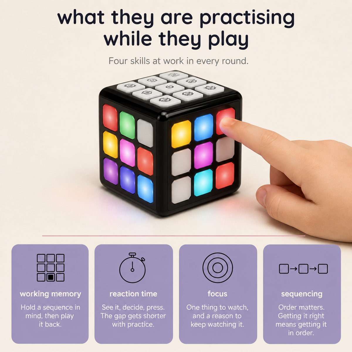 Flashing Musical Smart Cube