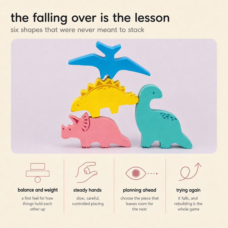 Dinosaur Balance Stacking Blocks