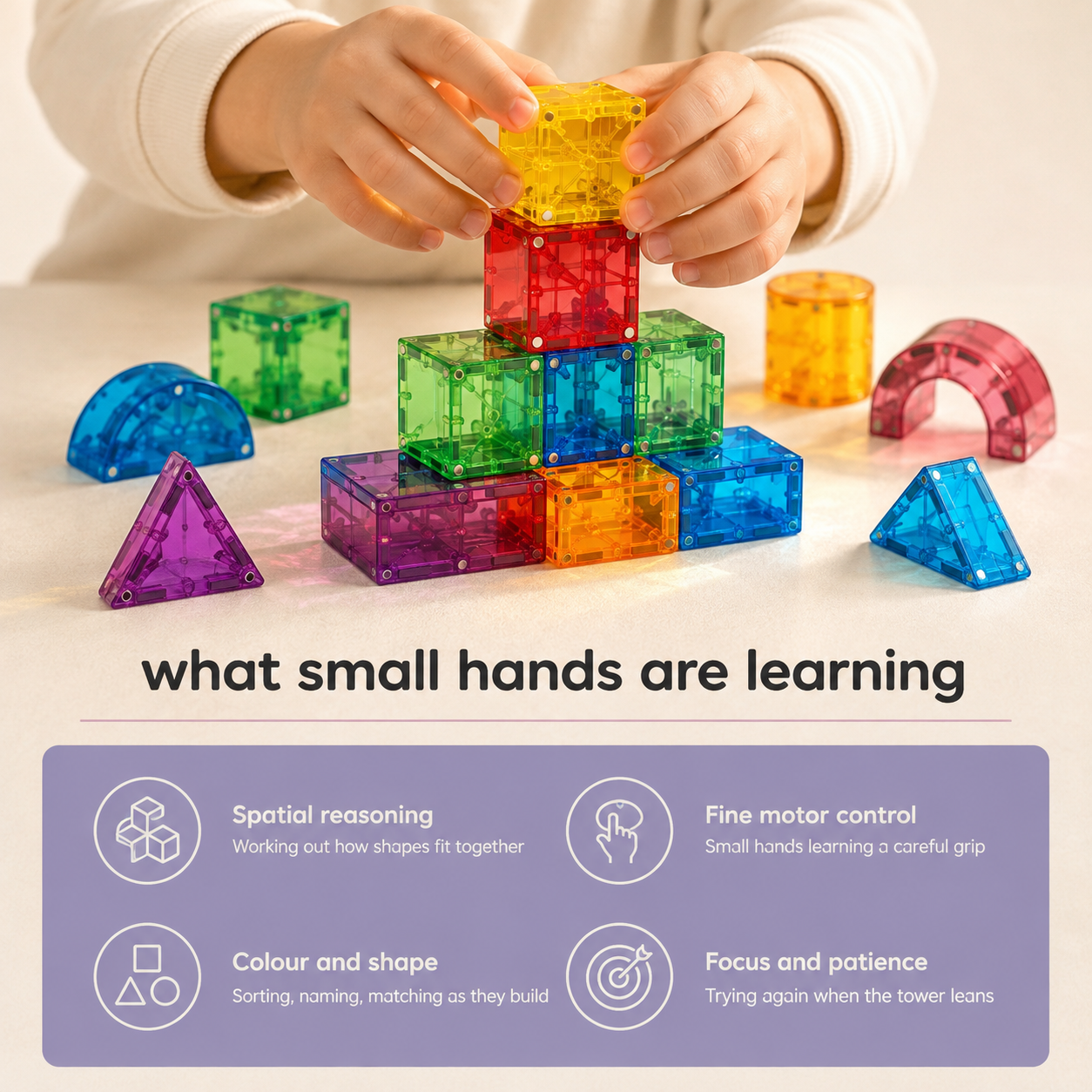 JJ7701 Transparent Magnetic Cubes