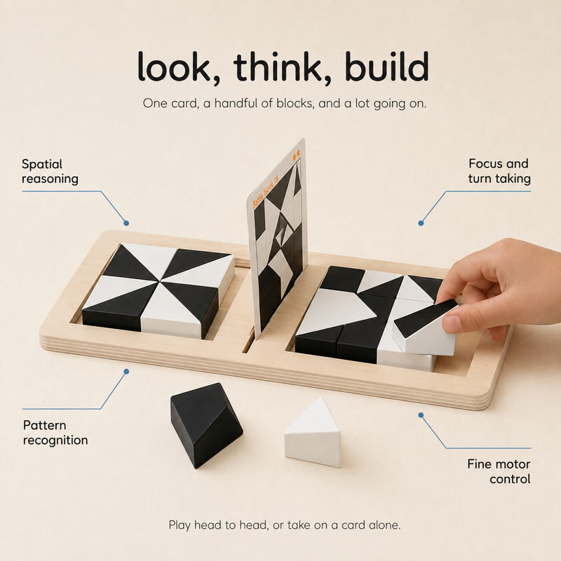 Black & White Tangram Puzzle
