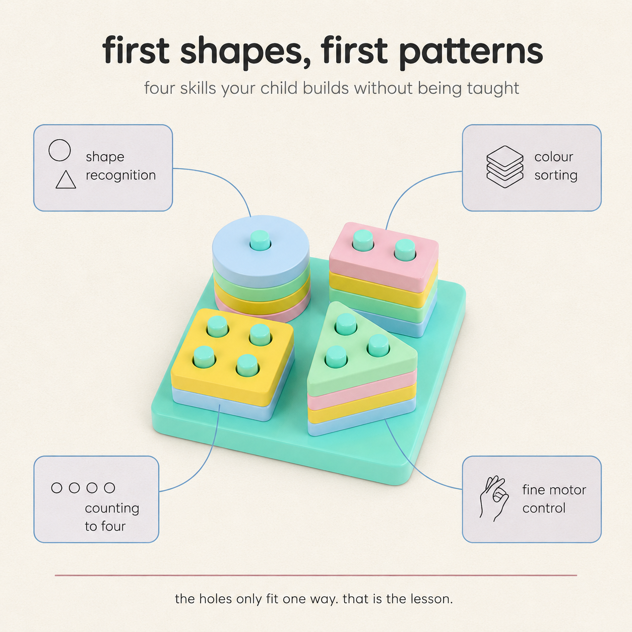 Wooden Column Building Blocks
