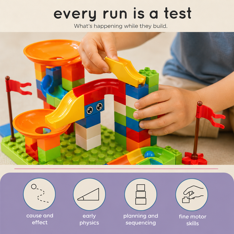 Big Block Marble Run, 77-308pc