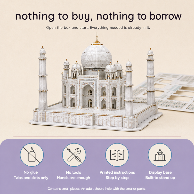 3D World Landmarks Puzzle