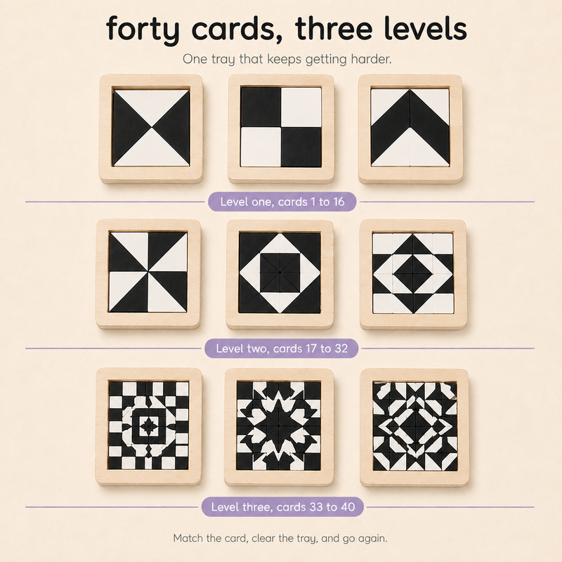 Black & White Tangram Puzzle