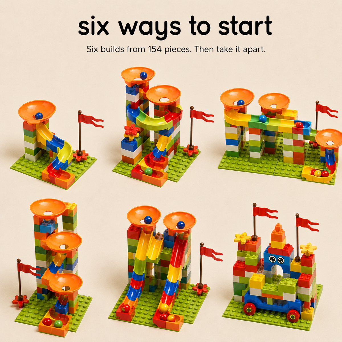 Big Block Marble Run, 77-308pc