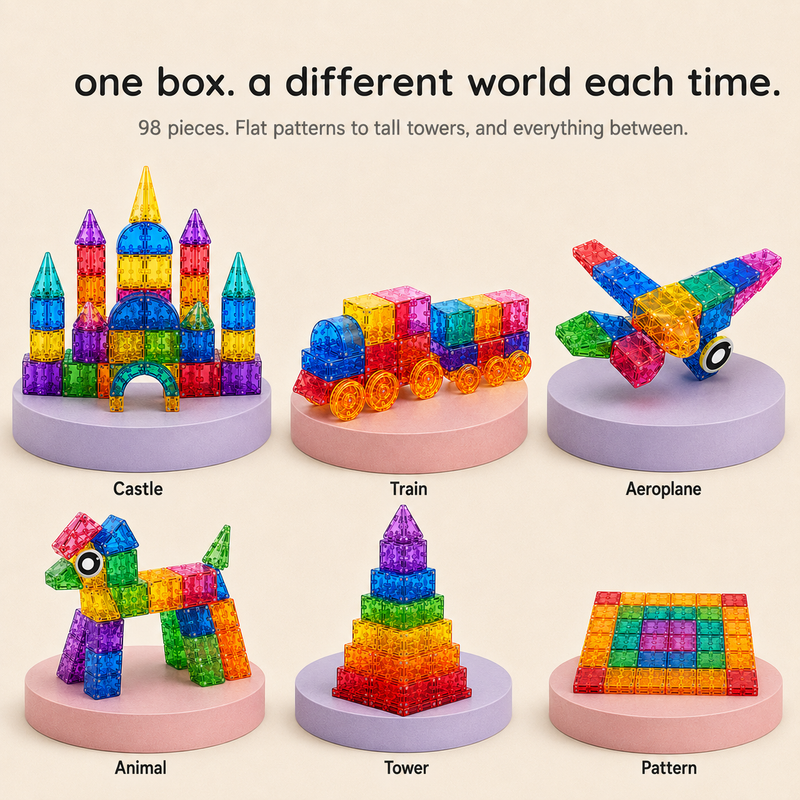 JJ7701 Transparent Magnetic Cubes
