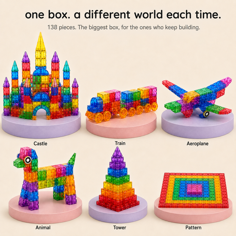 JJ7701 Transparent Magnetic Cubes