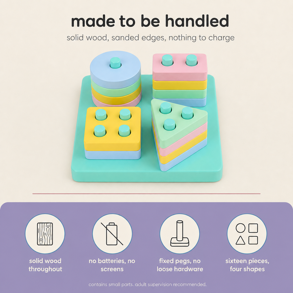Wooden Column Building Blocks