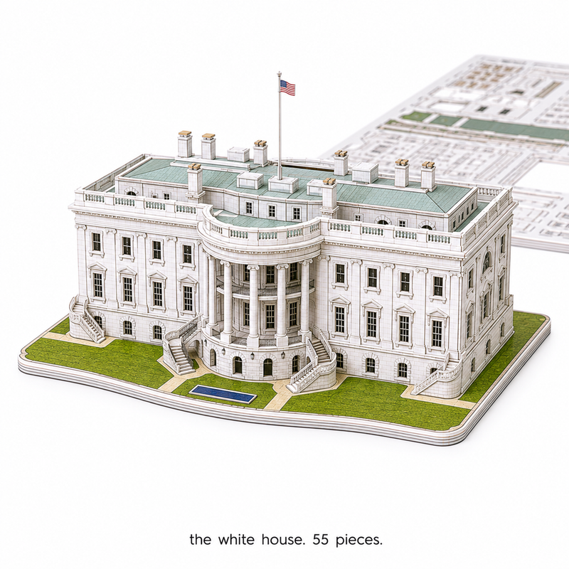 3D World Landmarks Puzzle