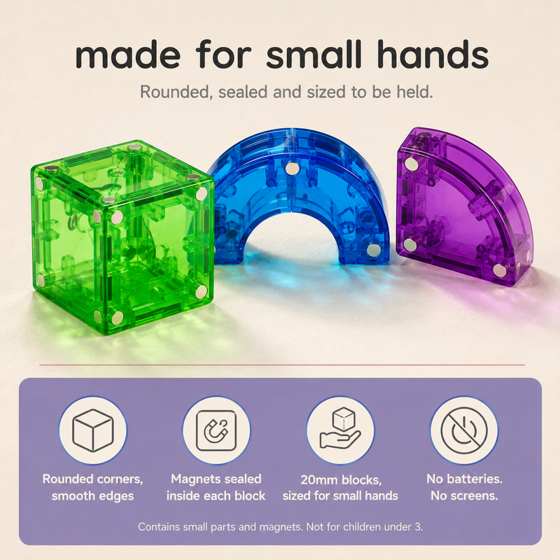 JJ7701 Transparent Magnetic Cubes