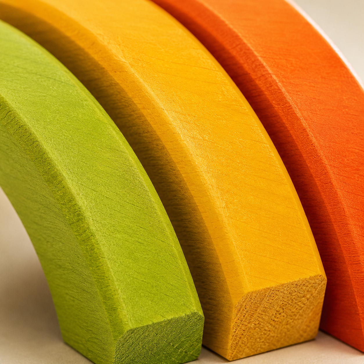 Wooden Rainbow Stacking Blocks