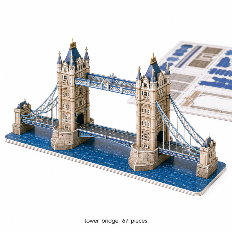 3D World Landmarks Puzzle