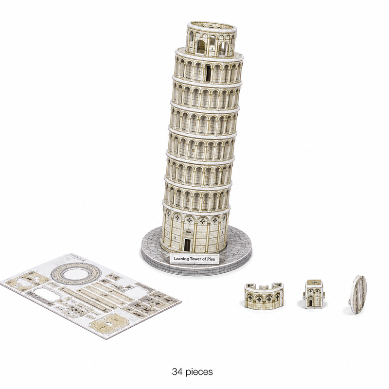 World Attractions Paper Puzzle