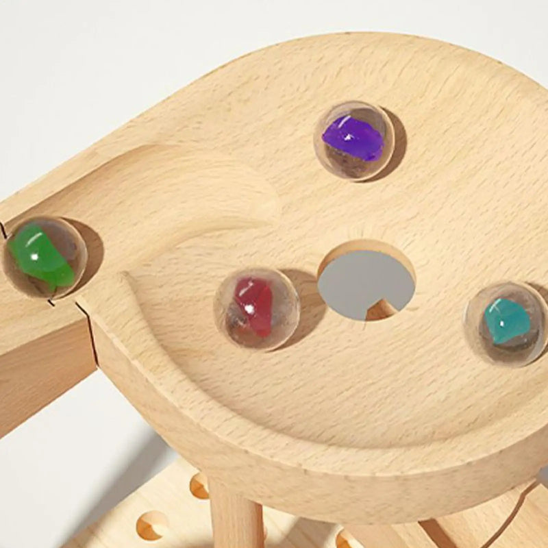 Wooden Marble Race Puzzle Board