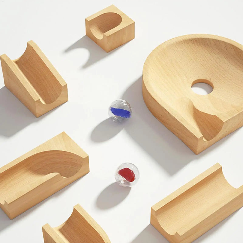 Wooden Marble Race Puzzle Board