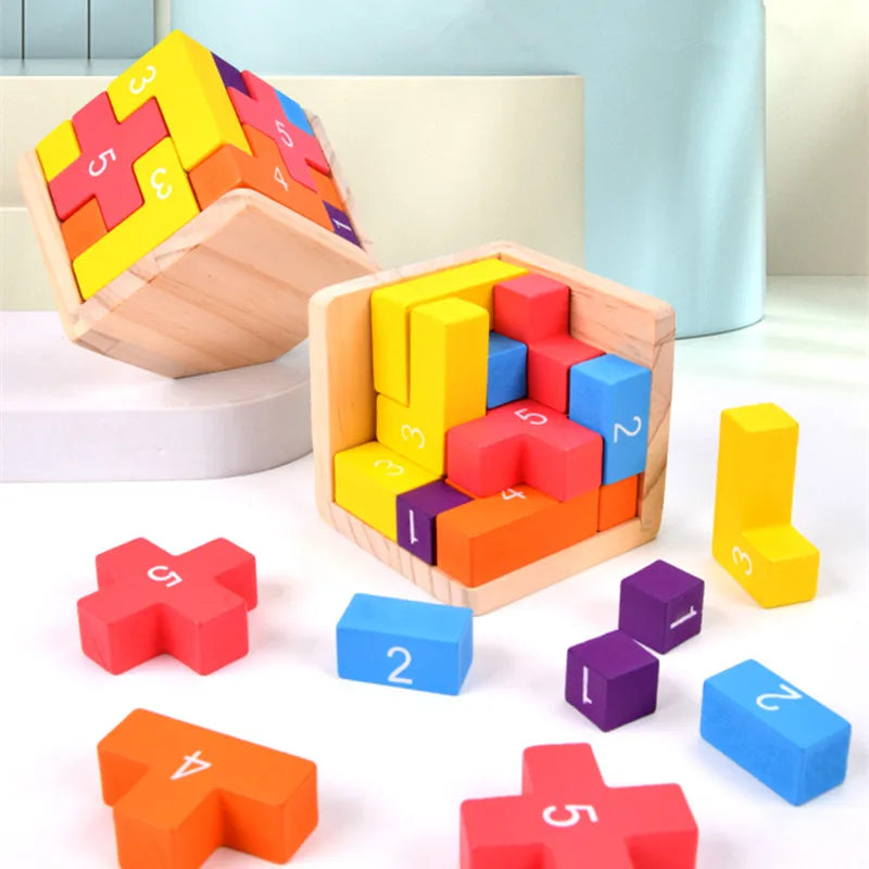 Classic Luban Lock Cube Puzzle