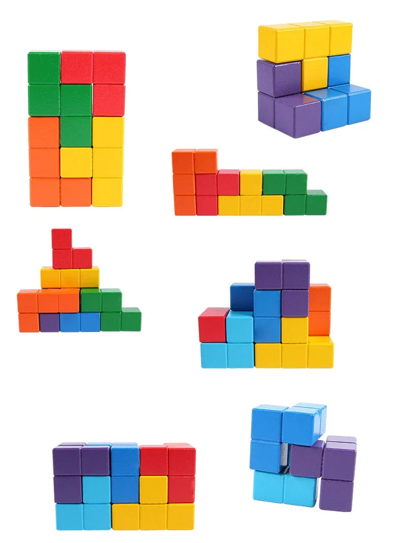 Wooden Soma Cube Puzzle