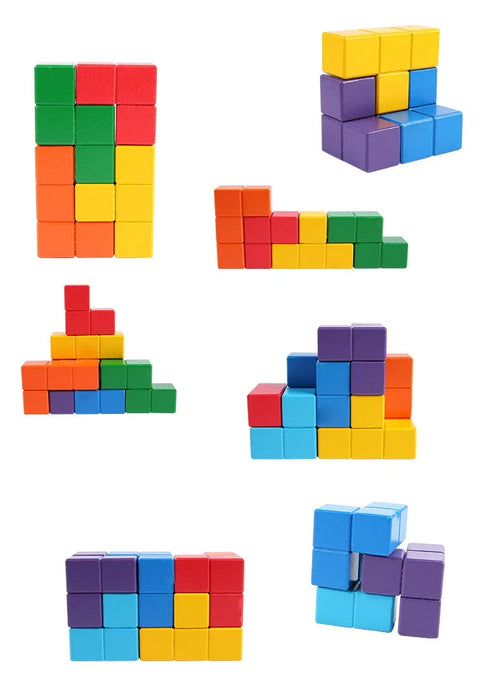 Wooden Soma Cube Puzzle