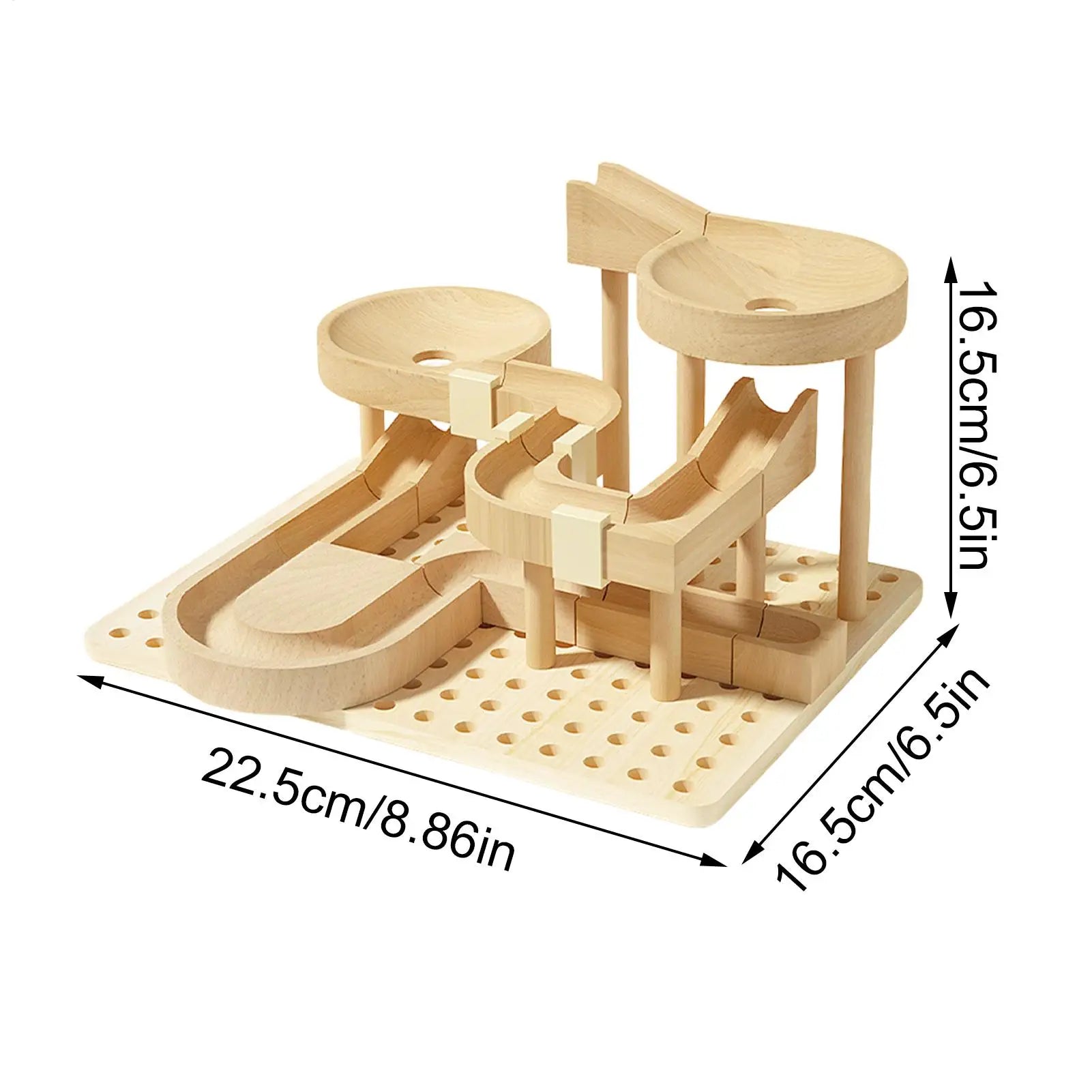 Wooden Marble Maze Track