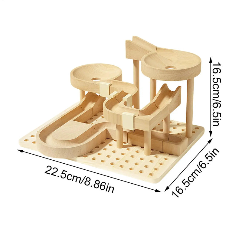 Wooden Marble Maze Track