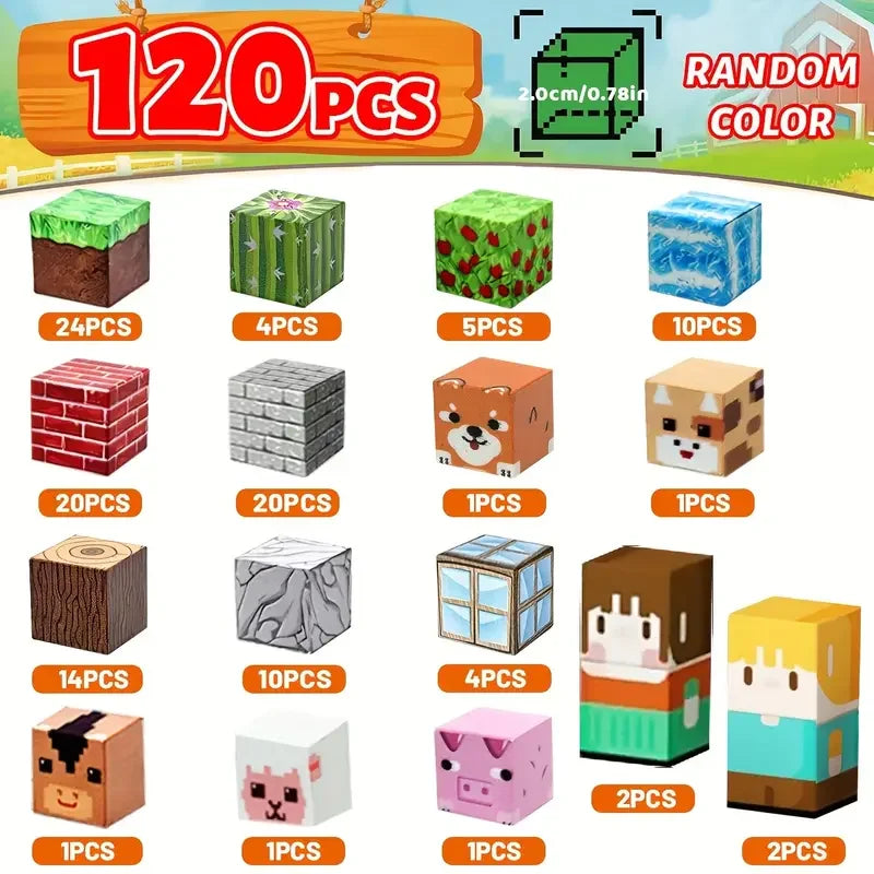 Mine World Magnetic Blocks