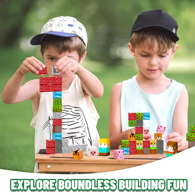 Mine World Magnetic Blocks