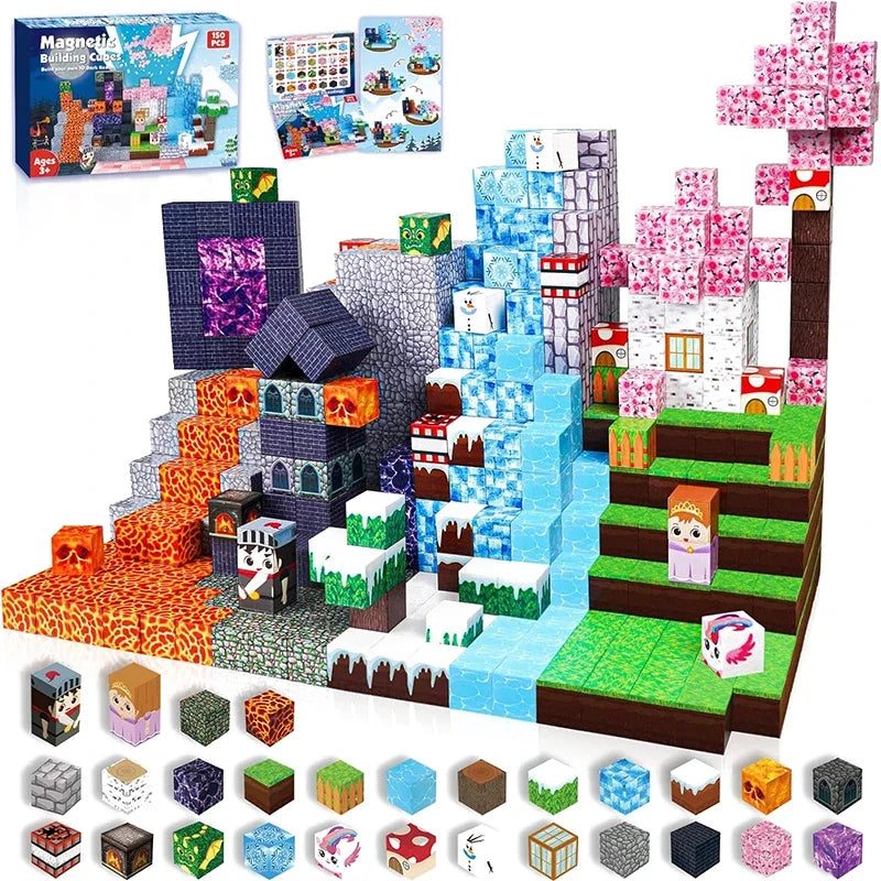 My World Magnetic Tiles Set