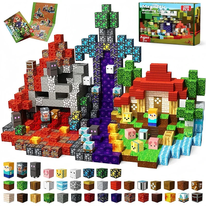My World Magnetic Tiles Set
