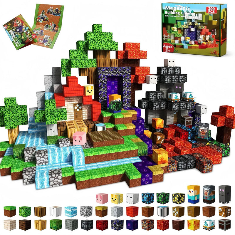 My World Magnetic Tiles Set