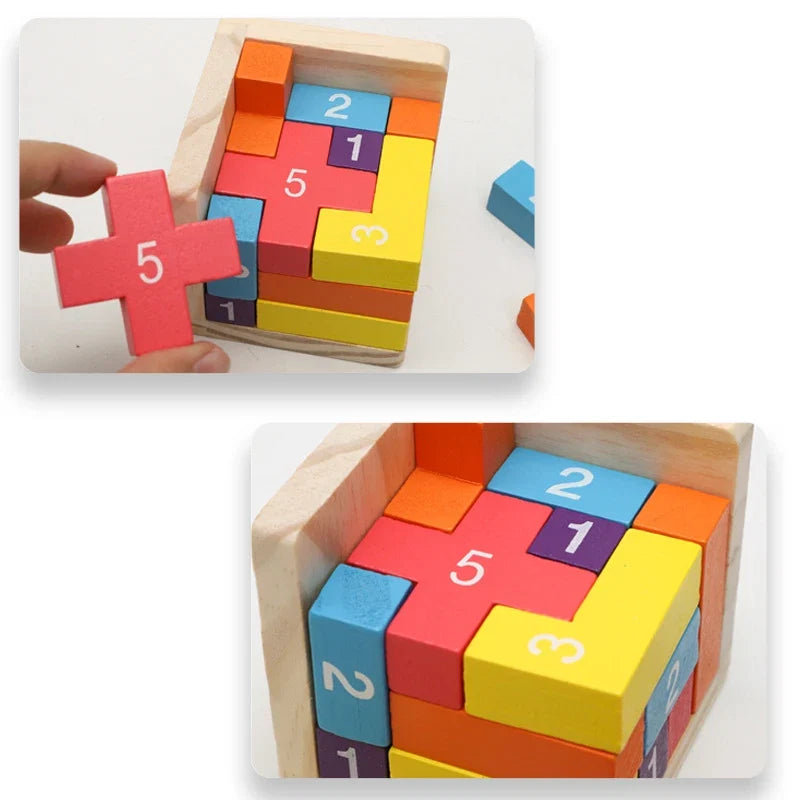 Classic Luban Lock Cube Puzzle