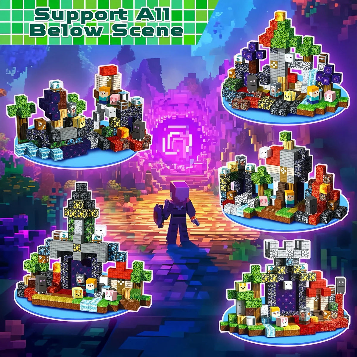 My World Magnetic Tiles Set