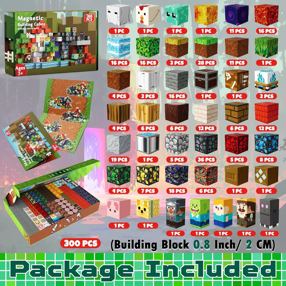 My World Magnetic Tiles Set