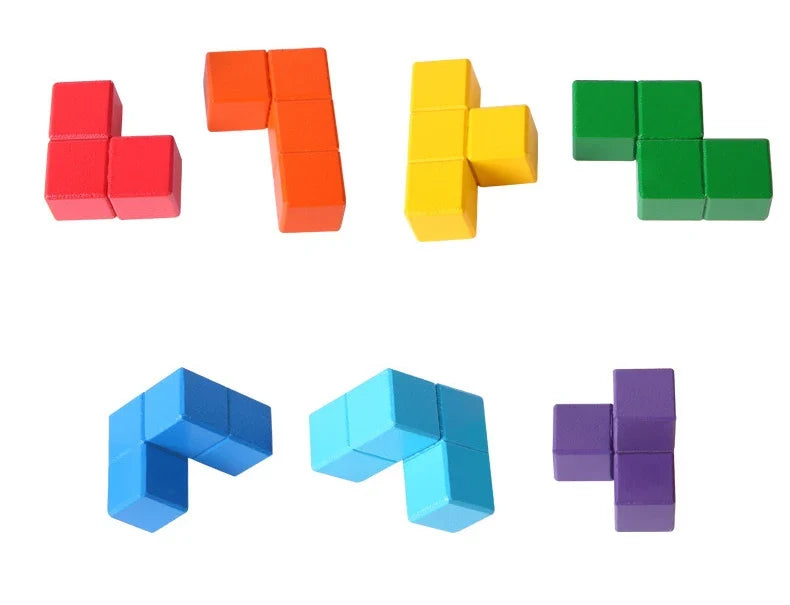 Wooden Soma Cube Puzzle